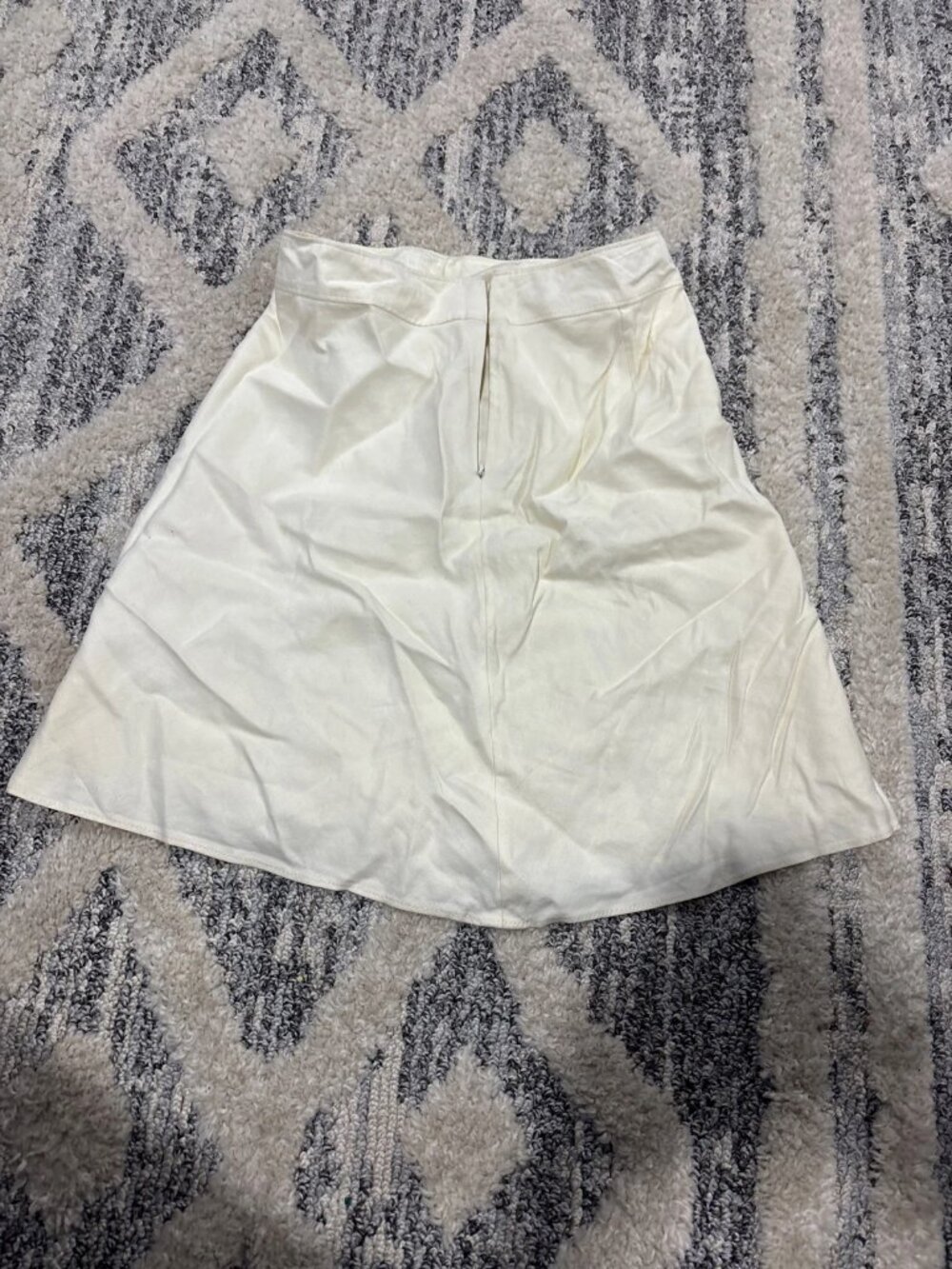 Loft Linen Button Skirt Cream